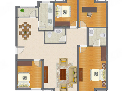 4室1厅 101.70平米