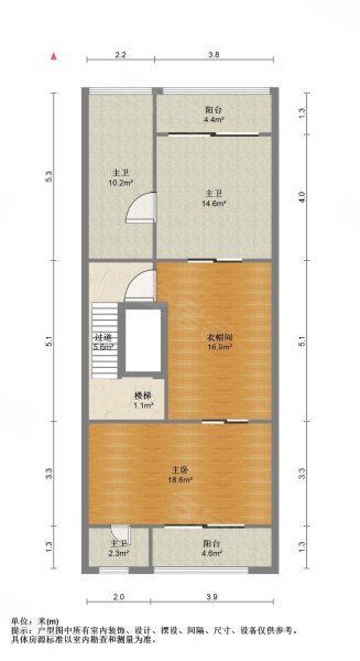 通用国际(商住楼)4室3厅3卫238.82㎡南北450万