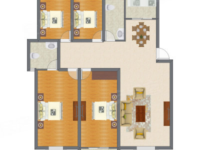 4室2厅 148.00平米