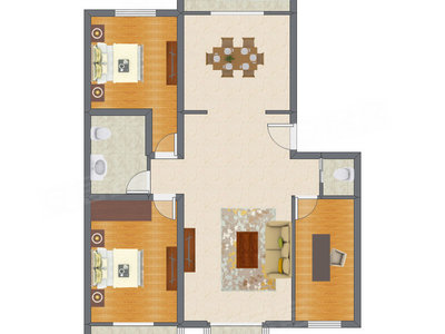 3室2厅 135.18平米