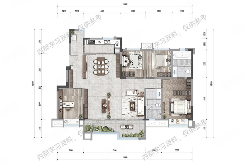 环球融创未来城4室2厅138㎡187万二手房图片