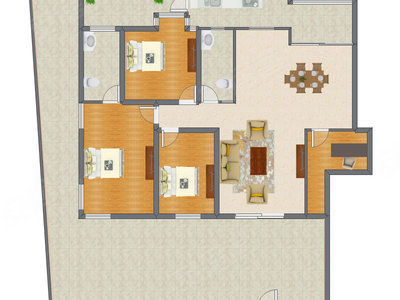 4室2厅 152.50平米