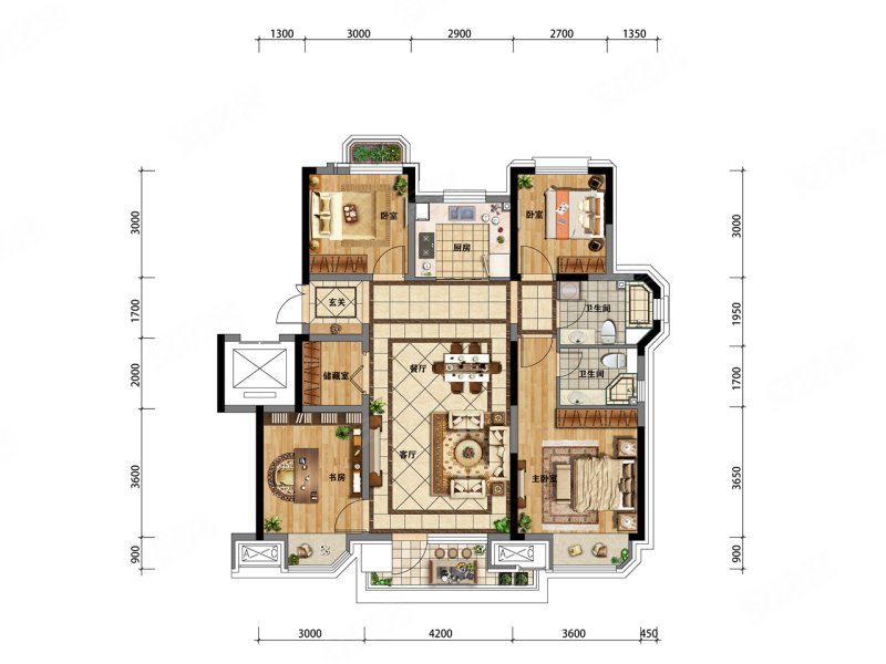 央企品质 117平 退台洋房 实景现房