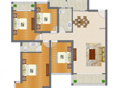 4室2厅 157.69平米