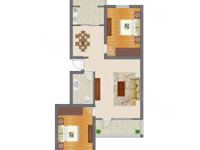 2室2厅 98.83平米
