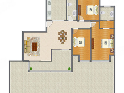 3室2厅 139.62平米