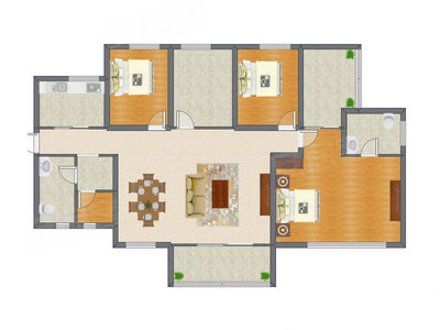3室2厅 137.15平米