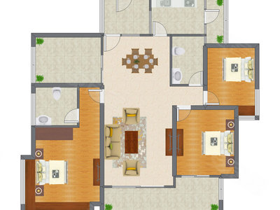 3室2厅 146.73平米