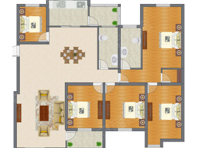 5室2厅 184.80平米