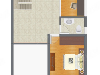 3室2厅 65.00平米