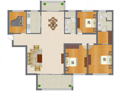 4室2厅 188.95平米