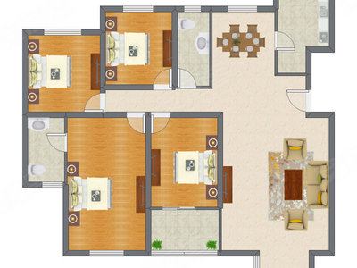 4室2厅 116.21平米