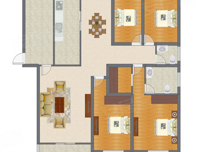4室2厅 143.38平米