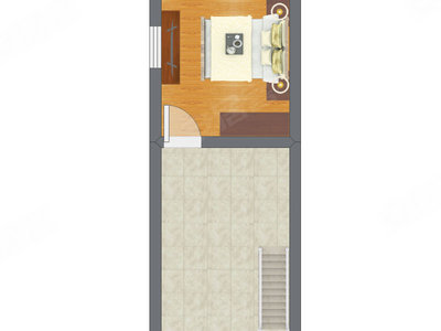 1室1厅 24.11平米
