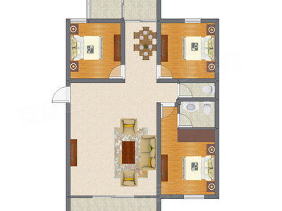 3室2厅 111.70平米
