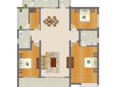 3室2厅 147.50平米