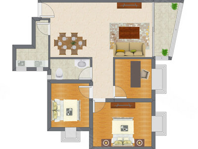 3室2厅 99.90平米