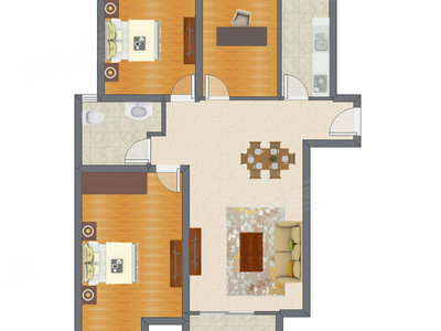 3室2厅 120.40平米