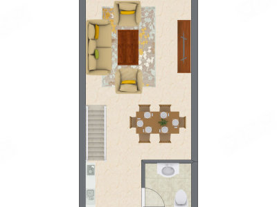 1室1厅 30.31平米户型图