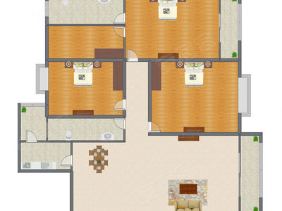 3室2厅 324.00平米