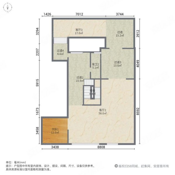 丽州玫瑰园4室3厅3卫326.17㎡南北989万