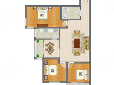 3室2厅 119.28平米
