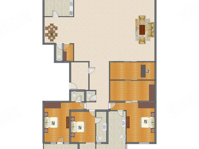 4室2厅 399.78平米