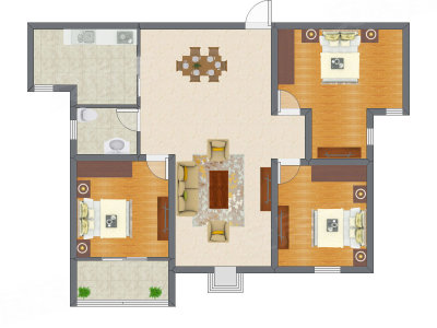3室2厅 94.24平米