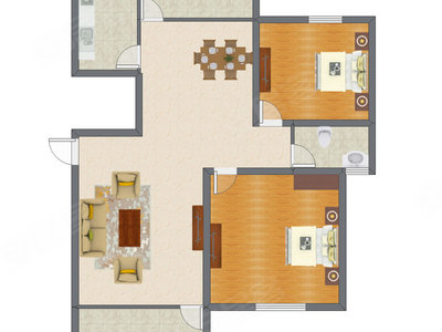 2室2厅 101.15平米