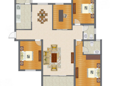 4室2厅 145.40平米