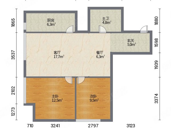 户型 户型图 平面图 600_450