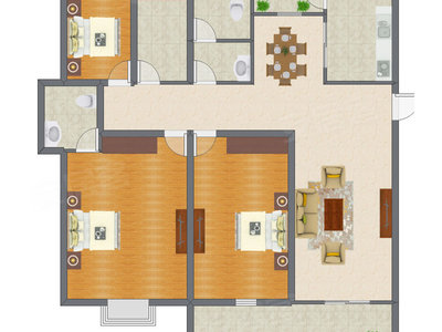4室2厅 128.45平米
