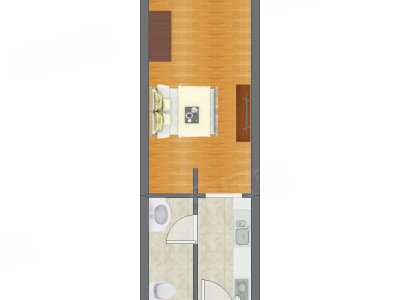 1室0厅 38.15平米
