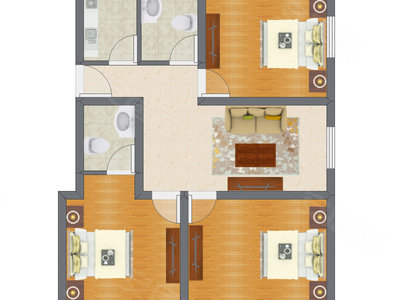 3室1厅 111.20平米
