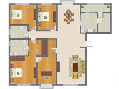 4室2厅 143.21平米