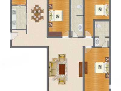 3室2厅 179.10平米
