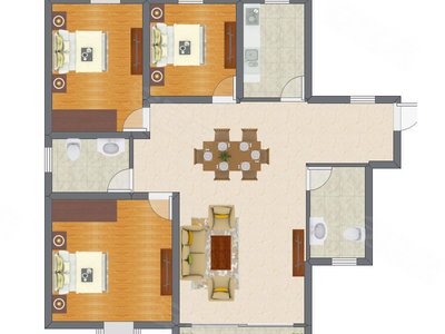 3室2厅 110.65平米