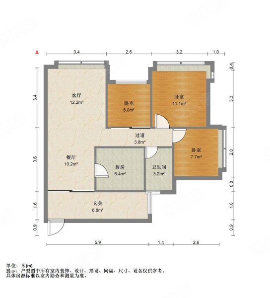 锦华发公寓户型图图片