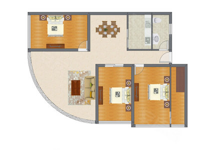 3室2厅 163.32平米