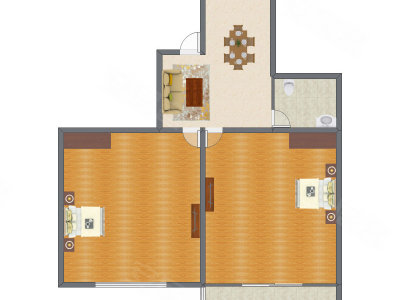 2室2厅 127.69平米
