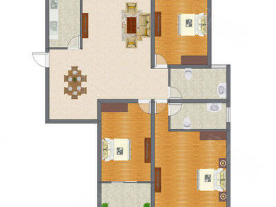 3室2厅 119.73平米