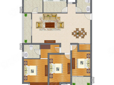 3室2厅 139.83平米
