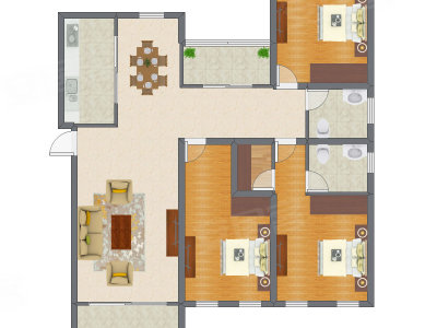 3室2厅 119.32平米