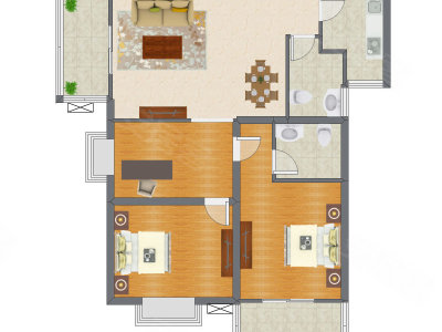 3室2厅 123.30平米