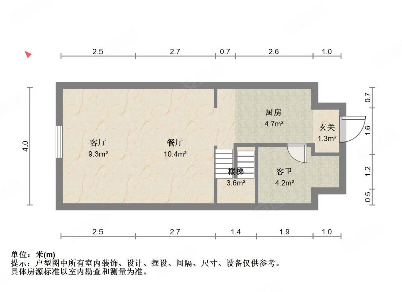 粤海广场1室1厅1卫54.44㎡南187万
