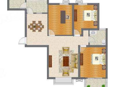 3室2厅 120.83平米
