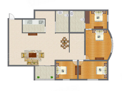 4室2厅 172.10平米
