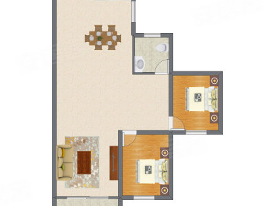 2室2厅 89.50平米