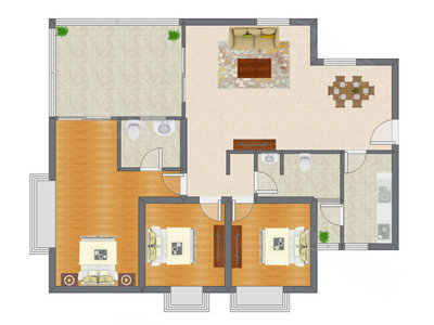 3室2厅 139.67平米