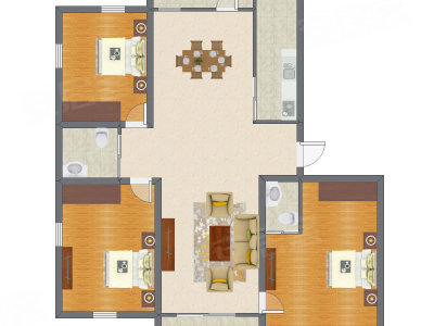 3室2厅 119.22平米